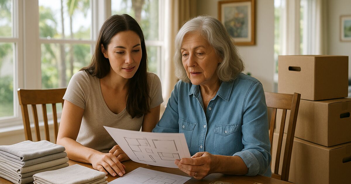Can a senior move manager help if we're moving out of Sarasota County?