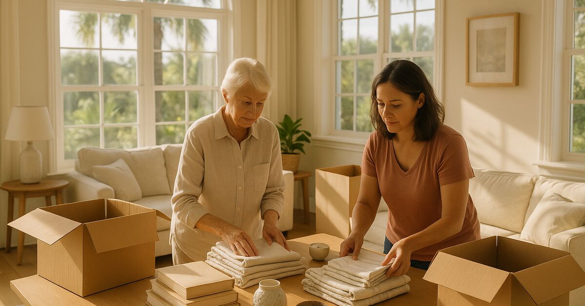 What happens to belongings a Sarasota senior can't take to their new home?